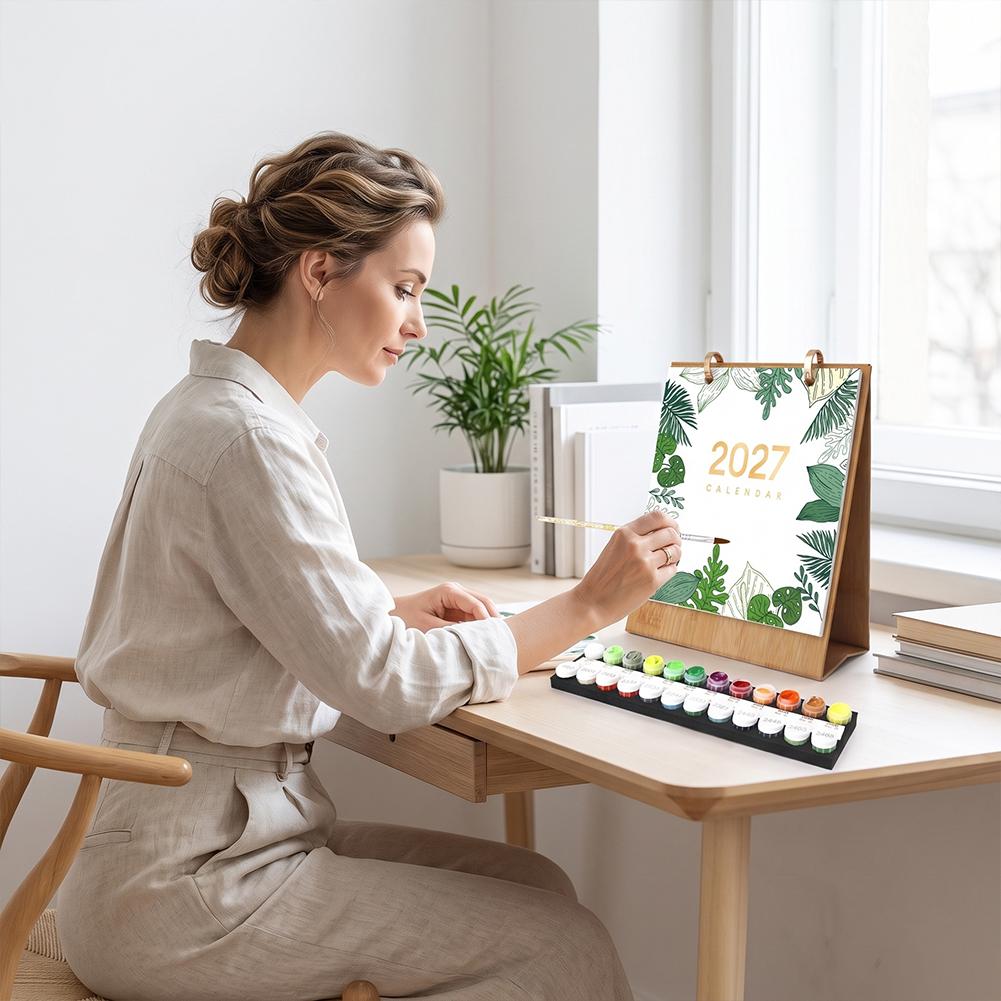 2027 DIY Painting Desk Calenda - огляд і ціна Outdoor Furniture Wood