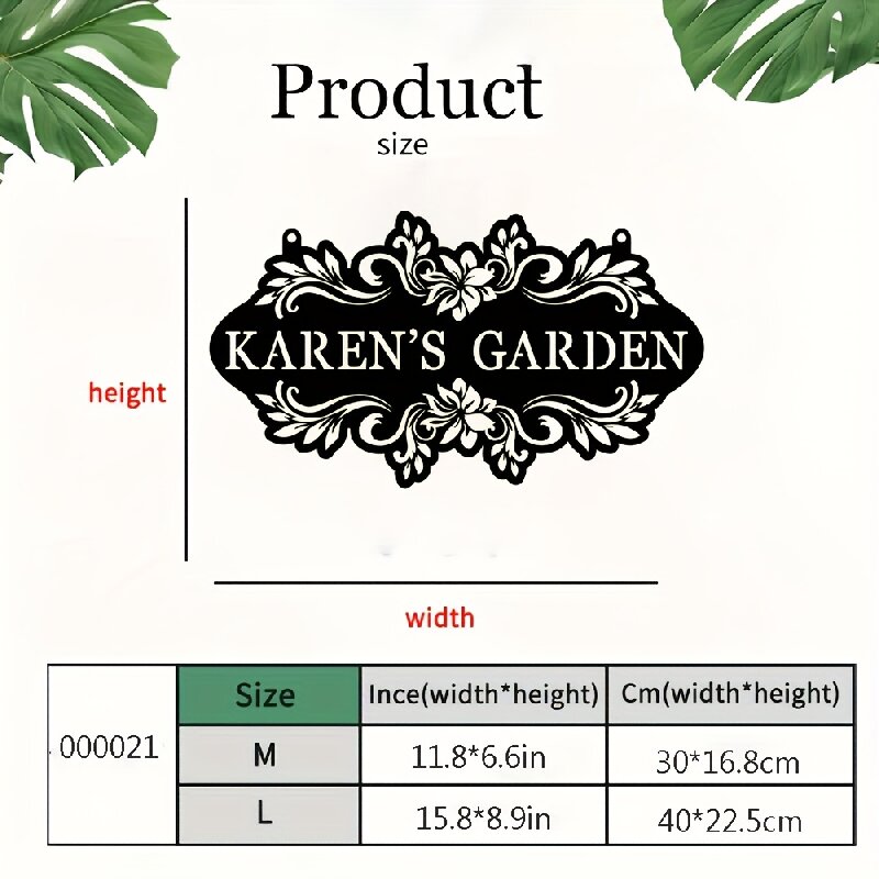 Custom Metal Art Sign with Nam - огляд і ціна Outdoor Furniture Metal