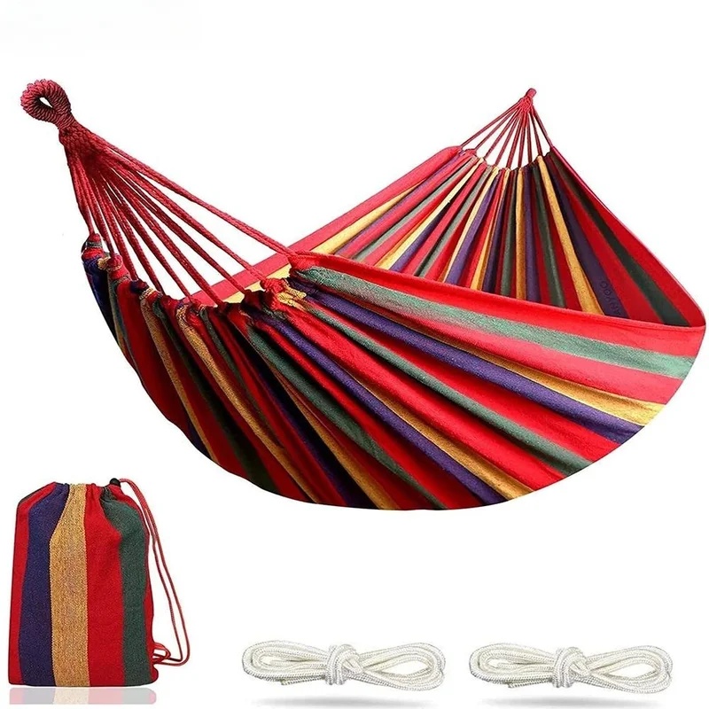 2-Person Cotton Canvas Hammock - огляд і ціна Outdoor Daybed Furniture