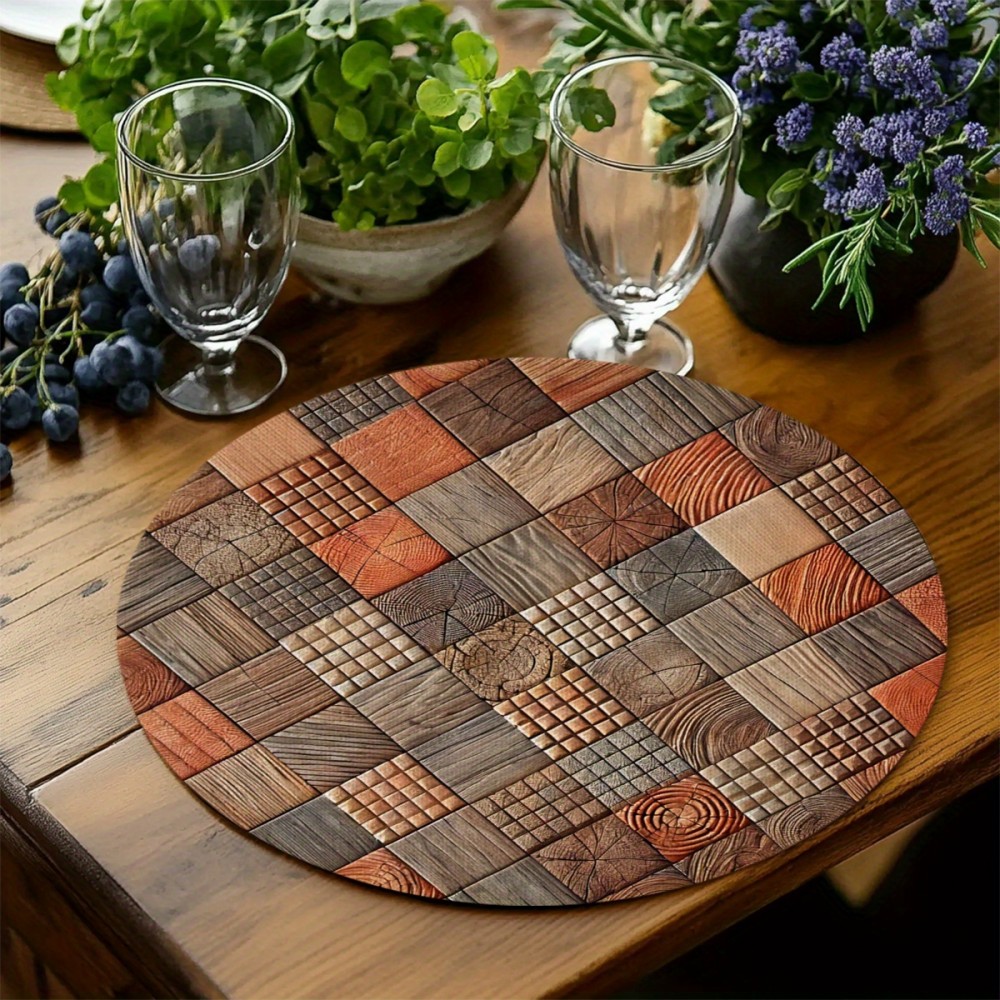 VIKAMA Round Placemat 4-Piece  - огляд і ціна Outdoor Furniture Wood